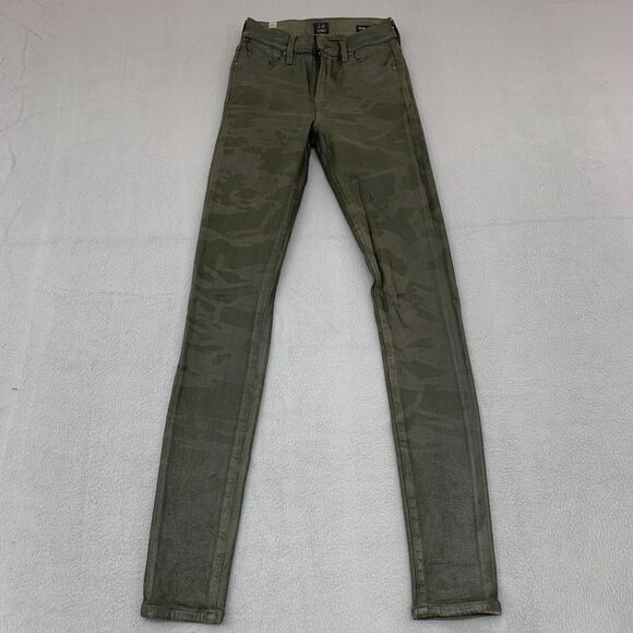 Citizens of Humanity Jeans Size 23 Rocket High Rise Skinny Coated Camo - Picture 1 of 16